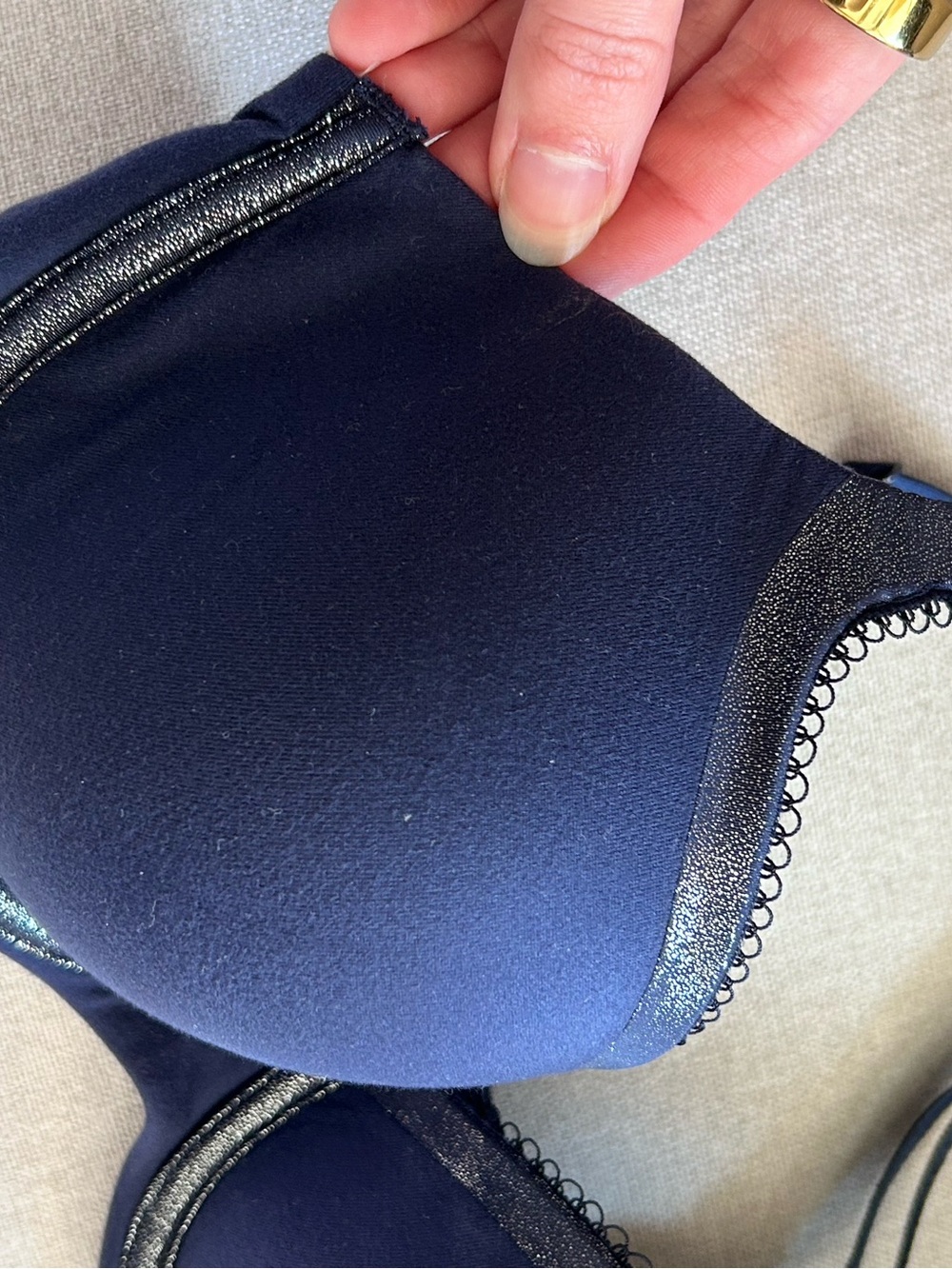 VS adjustable strap lined Demi bra sz 32D - Picture 2 of 9